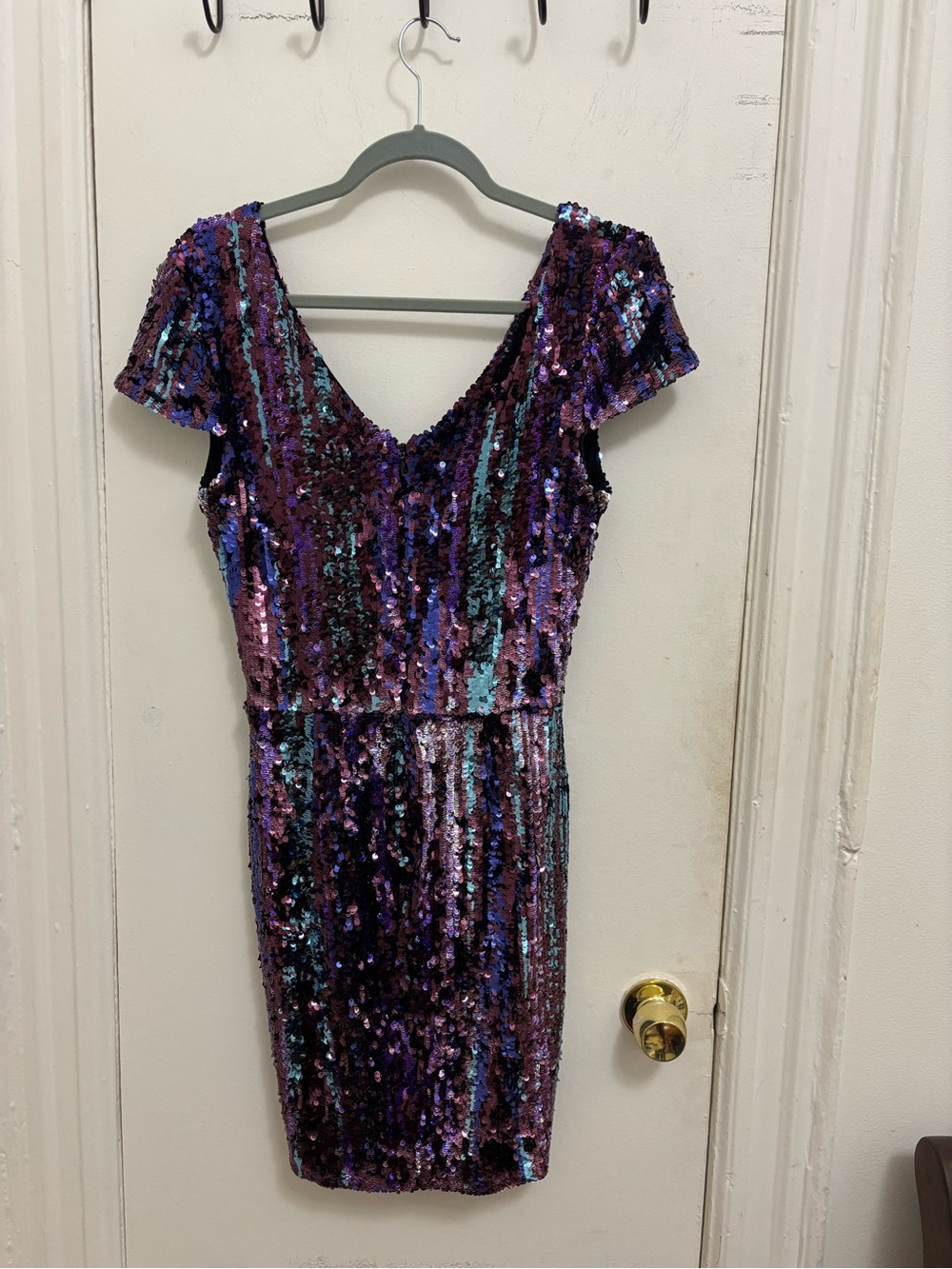 Dress The Population Zoe Sequin Mini Dress - Picture 13 of 14